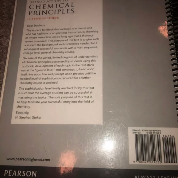 Introduction to chemical principles textbook - Picture 2 of 3